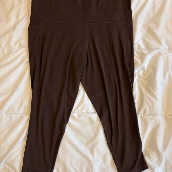 Athleta 7/8 Leggings, 2x Brown - Picture 2 of 5